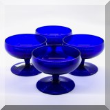 G81. 4 Cobalt blue sherbert 3.5”h - $12 